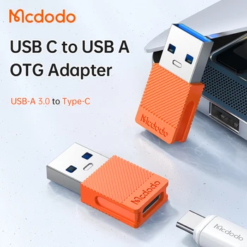 Mcdodo Type C към конектора USB A 3.0 OTG USB адаптер C за мъже и жени, конвертор на данни за Бързо зареждане на QC4.0 за лаптоп Телефонна слушалка