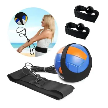 1 Комплект колан за тренировка волейбол шипове Компактен Размер, Регулируема дължина, Еластичен инструмент за тренировки волейбол шипове