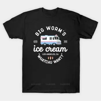 Тениски за възрастни, юноши тениска Big Worms Ice Cream, брандираната ежедневни тениска с къс ръкав за мъже, негабаритная мъжка лятна риза