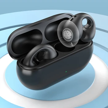 Безжични слушалки Bluetooth 5.3 Smart Touch, портативни Мини-музикални стерео слушалки с висока разделителна способност, стил, клипове за уши