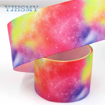 YJHSMY G-18523-262 38 мм 10 ярда разноцветни ленти за термотрансферен печат latticework сватбени аксесоари и материали за diy
