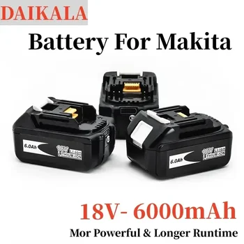 Батерия за инструмент Оригинална Литиево-йонна Батерия за електрически инструменти Makita18V 6.0 Ah, която замества LXT BL1860B BL1860 BL1850