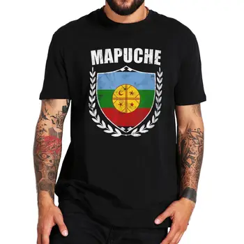 Тениска Mapuche В Ретро стил, Гордостта на Културата Мапуче, Чили, Южна Америка, Тениски, 100% Памук, Унисекс, Летни Ежедневни тениски, Размерът на ЕС