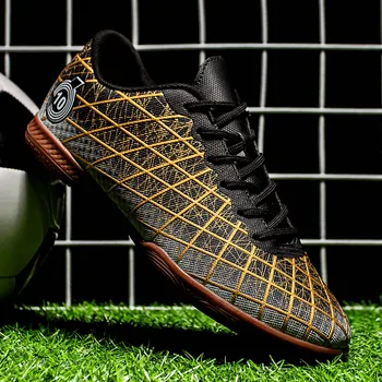 Нови мъжки футболни обувки Футболни обувки за футзала, хит на продажбите, Висококачествени обувки за тренировки, водоустойчива Удобна за мачове по футзалу на закрито
