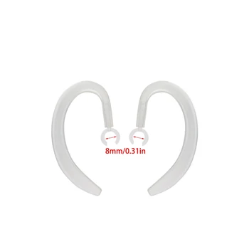Меки слушалки, съвместими с Bluetooth, защитена от загуба, Гумена въртяща скоба, поставка за слушалки, с ергономичен дизайн ухото на куката Компактен размер.