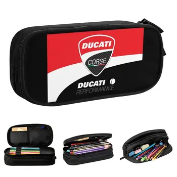 Молив случай Ducatis Ducati Двуслойни, с голям капацитет, Офис аксесоари, чанта за моливи, Идеални подаръци