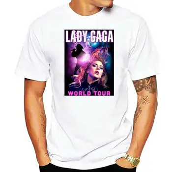Подарък за Деня на бащата, нова тениска унисекс Lady Gaga world tour 2022 Sz-XXL