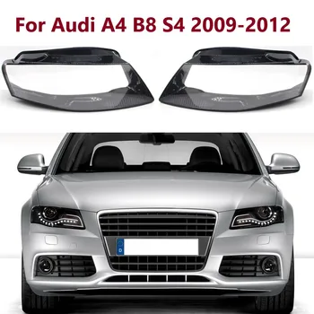 1БР Капачка на Обектива Отпред Фаровете на Колата Прозрачен Корпус Светлини За Audi A4 B8 S4 2009 2010 2011 2012 Auto Покриване на Абажура Седалките