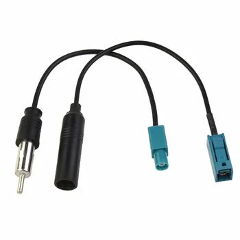 Практичен кабел 15 см, кола стерео DIN-куплунга, а една проста модернизация FM / AM антени, с възможност за свързване към източник на захранване