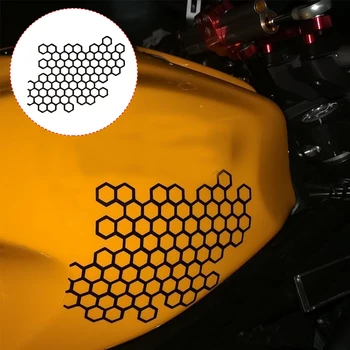Стикер на мотоциклет, етикети на каска под формата на сот, етикети на каска, водоустойчиви етикети, етикети на мотоциклет, Креативна стикер на бронята