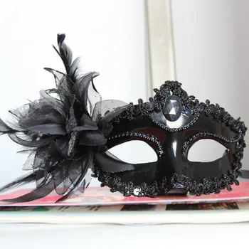 Дамски лейси Маскарадная маска за лице, подпори за cosplay, костюм за парти на Хелоуин, Маскарадная маска за нощен клуб, Мъжки Секси маска за очи