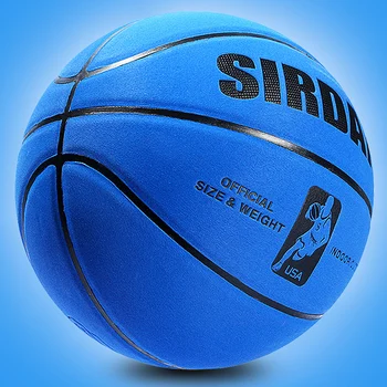 Баскетболна топка от мек велур, от ултра-тънки влакна № 7, устойчив на абразия, противоскользящий, специализиран баскетбол за помещения и на улицата