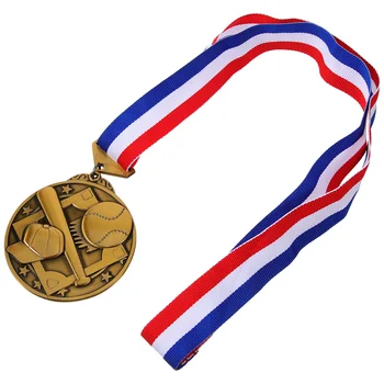 Декоративна бейзболна медал, спортни игри, Подвесная медал, Кръгла медал медал с лента