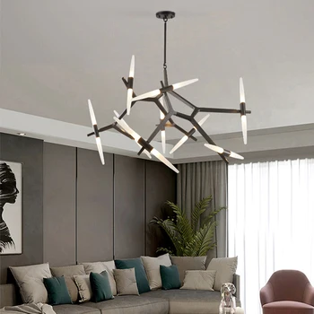 Nordic hanglamp Художествена индивидуалност, окачен интериор в стил loft за всекидневната, Лампата за изложбена зала, Ресторант, модерен полилей