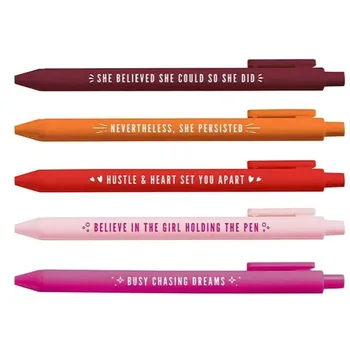 5шт Прибиращ химикалка химикалка, Набор от цветни дръжки Power За студентски подарък, Офис подпис, Многофункционална дръжка, канцеларски материали
