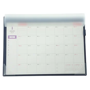 Домашен стенен Календар, подложка за мишка, Окачен ежемесячник с прозрачен печат, Тънка хартия, Дневни канцеларски материали