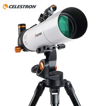 Телескоп Celtron Profsional 80 AZ Sp Astronoal Refractor Telcope за Adts Ki Astronoy, гледа небето след слънцето и звездите
