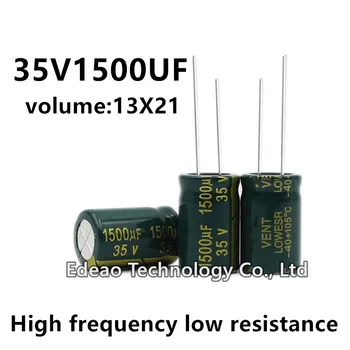 5 бр./лот 35V 1500UF 35V1500UF 1500UF35V обем: 13X21 13*21 висока честота на низкоомный алуминиеви електролитни кондензатори