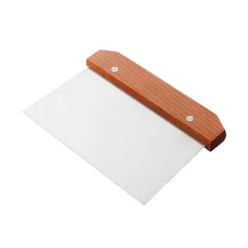 Нож за раскатки тест на ръка от неръждаема стомана, плосък нож за рязане на брашно, лопаточка за крема, нож за сапун за печене