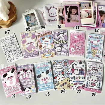 О етикети Kawaii, 12 стилни етикети Sanrio Pochacco, стикер за опаковане на билети, стикер със списък с покупки, сладък материал за ръчно изработени