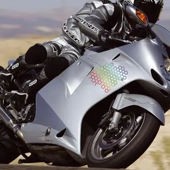Филм за тонизиране на фаровете Етикети за мотоциклети под формата на сот Творчески Универсални стикери за задните светлини във формата на сот Украса мотоциклет