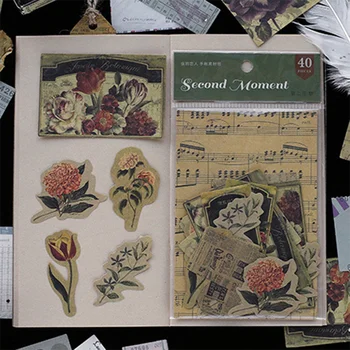 40 парчета от Ретро-писма Материал Ръкописи Референтен епохата на Възраждането Декоративни ръчно изработени Доклад Материал за Изрязване на Хартия-основа