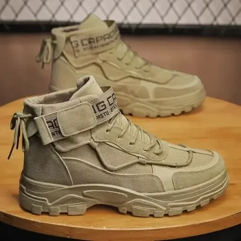2023 Мъжки обувки, тактически военни бойни обувки, градинска туризъм зимни обувки, леки нескользящие мъжки ботильоны-дезерты Ephesus Masculina