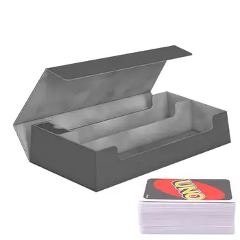 Картонена кутия за съхранение на търговски карти Магнитни Картонена кутия Държач за игри на карти, Кутии за съхранение на спортни картички за Съхранение на карти