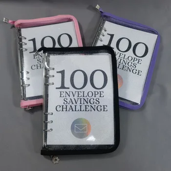 100 Плик в комплект Чанта с цип Книга за събиране Фотокарточек Органайзер за картички Дневник Ученически Бележник канцеларски материали