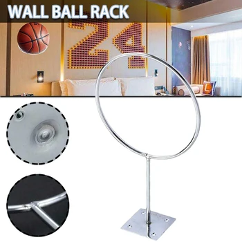 1 бр. Рафт за футболен на дисплея в хола, спестявайки пространство, стенен държач за топки, многофункционални рафтове за съхранение на баскетбол