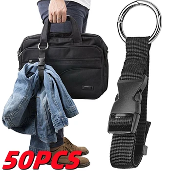 50ШТ Свързване каишка за багаж чанта Многофункционални Преносими инструменти найлонов багажното каишка за пътувания, удобен за пренасяне допълнителни чанти