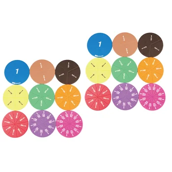 2 Комплекта учебни помагала по математика Детски игри набор от EVA Частична Кръгове Забавни Играчки Тави за познаване на числа Части Дете