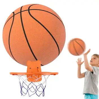 Детски Подскачащи Тъпо баскетбол, Сжимаемый Тъпо Подскачащи Баскетбол, Безшумен топка за баскетбол в помещението, Пенопластовый баскетбол с тихо топката