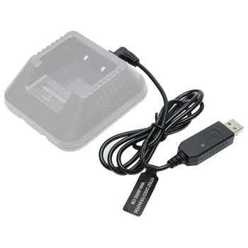 USB Кабел За Зареждане на Преносими Радиостанции Пластмасов Кабел за Пренос на Данни Аксесоар За Двупосочна Подмяна на Резервни Части за Baofeng UV-5R 5RA 5R Plus