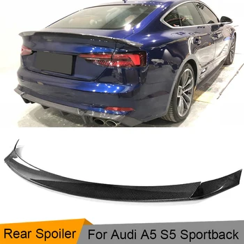 Заден Спойлер на Багажника на Колата за Audi A5, S5 Sportback Хечбек, 4 Врати, 2017-2019 Въглеродни Влакна/FRP Заден Спойлер на Багажника