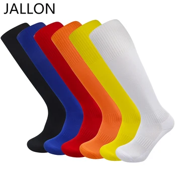 Спотовые футболни чорапи на едро, многоцветни, многоярдовые, с дълга тръба с подметки от кърпи, износоустойчиви, свободно, намаляване и удобни