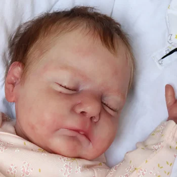 17-инчов Комплект Sleeping Edition Reborn Baby Doll Kit Винил с Coa Популярен е Мек На Пипане Реалистичен Свеж Цвят Reborn Baby Doll Мухъл