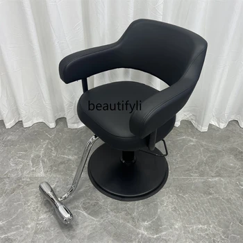 Подемни коса стол за фризьорски салон Simple Barber Shop за топла оцветяване на изпражненията за подстригване