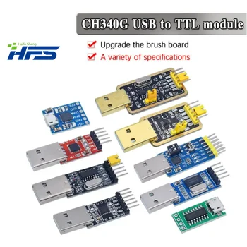 Модул CH340, USB към TTL CH340G, CH340G, с малка цена за телена четка, микроконтролер STC, USB към сериен интерфейс Вместо PL2303