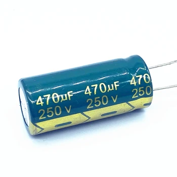 2 бр./много висока честота на низкоомный алуминиеви електролитни кондензатори 250 470 uf размер 18*40 470 UF 20%