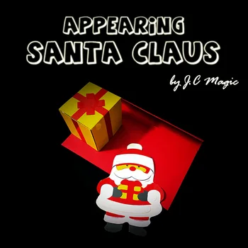 Който се появява Дядо Коледа от J. C. Magic Tricks Подарък Кутия Изчезва Пред Дядо Коледа Коледна Магия в Близък План илюзии, Трикове Ментализм Подпори