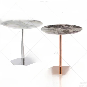Опорните крачета маса от неръждаема стомана, на мраморна плоча, въглеродна стомана, черна огледална поставка за журнального маса, на основата на ъгловата маса