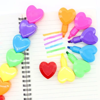 Kawaii Love Heart Флуоресцентни маркери за рисуване на 