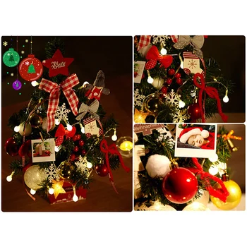 Мини-Маса Коледно Дърво Декор Засилва Атмосферата Весела Коледа Фигурки за един Приятел на Семейството, Съсед Подарък-Коледна Елха