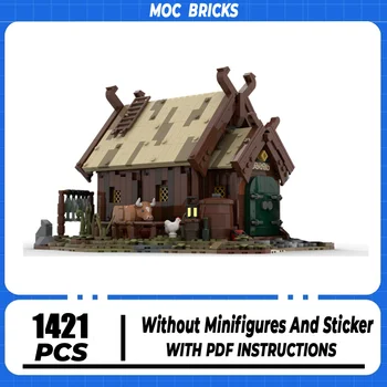 Магически пръстени; Строителни блокове Movie Moc; модел на Дома Роханского войн; Технологични тухли; Направи си САМ Средновековен замък; играчки LOTR