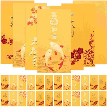 Китайският Пролетен Фестивал Златен Цвят, Червени Пликове, Китайски Джоб за пари, Коледна Благословия, Паричен чанта, Коледен Подарък