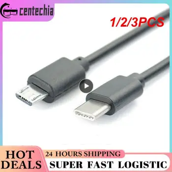 1/2/3PCS High-quality Кабел de carga OTG tipo C a Micro USB macho, adaptador de Кабел de sincronización para teléfono, ,