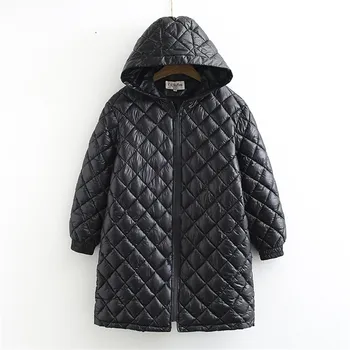 Модерен зимни Корея дебело яке, дамски дебел памучен яке с качулка, дамски ежедневни топло яке, Дамски дрехи 2021