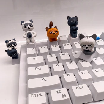 Жалко Сладък Котка-Занаятчия-Капачки За механична клавиатура, докато Капачка За комбинации PBT