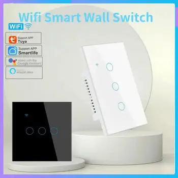 SASHA WiFi 1/2/3/4 начин Smart Switche 3 Метод на управление Чувствително сензорно управление Неутрален проводник Smart Life Control Поддръжка на Google Home